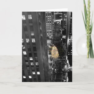 Happy Holidays - Rockefeller Xmas Tree Holiday Card
