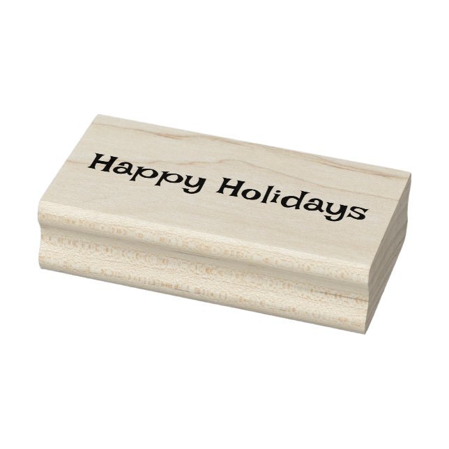 Happy Holidays Rubber Stamp (Stamp)