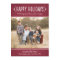 Happy Holidays Rustic Red Wine Photo