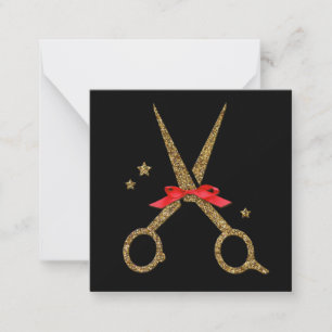Happy Holidays SALON - Hair dresser scissors Card
