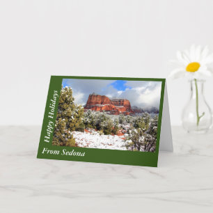 Happy Holidays Sedona Arizona Greeting Card