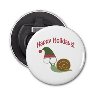 Happy Holidays! Snail Elf Bottle Opener