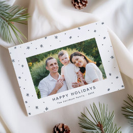 Happy Holidays Snowflake Border