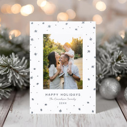 Happy Holidays Snowflake Border
