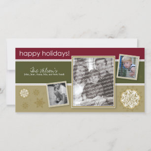 Happy Holidays Snowflake Sweet 3-Photo :: 03 Holiday Card