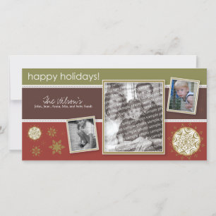 Happy Holidays Snowflake Sweet 3-Photo :: 09 Holiday Card