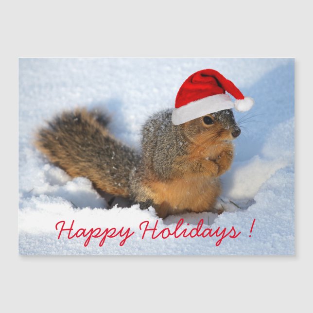 Happy Holidays Squirrel (Front)