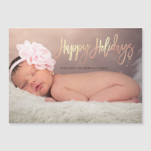 Happy Holidays Stars Baby Photo