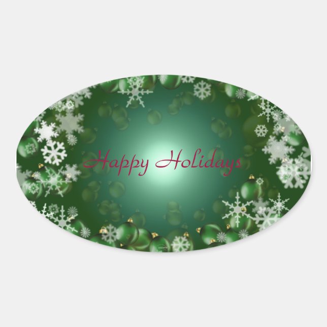 Happy Holidays Sticker (Front)