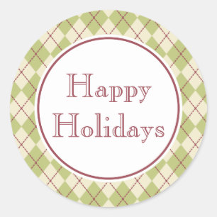 Happy Holidays Stickers