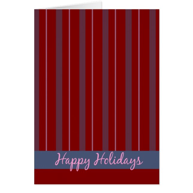 Happy Holidays Striped (Front)