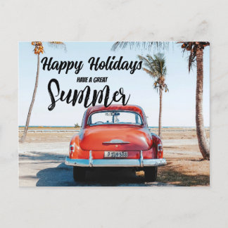 Happy Holidays Summer Edition Holiday Postcard