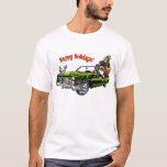 Happy Holidays T-Shirt<br><div class="desc">What's cooler than Santa Claus delivering gifts in a vintage Cadillac? A unique Christmas gift shirt great for office grab bags.</div>