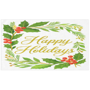 'Happy Holidays' Tablecloth