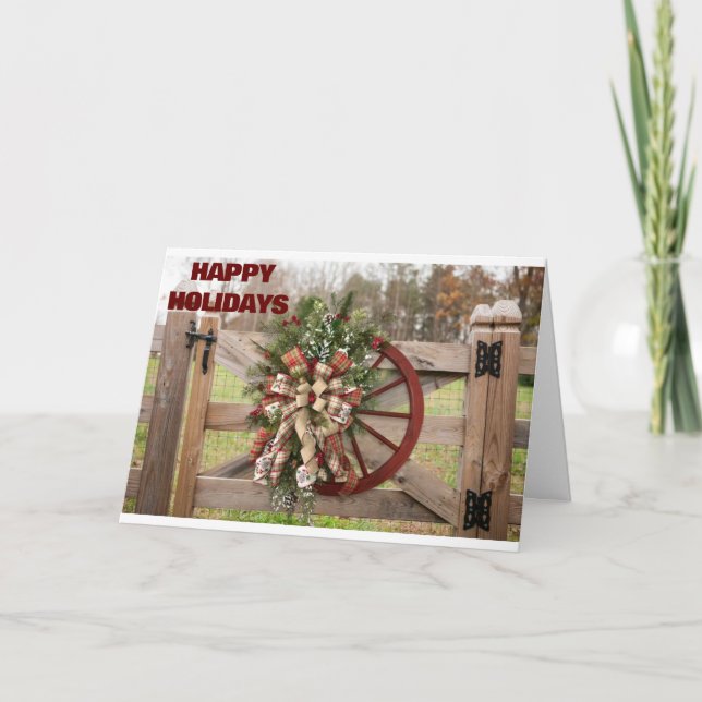 **HAPPY HOLIDAYS** THINKING OF "YOU" CARD (Front)