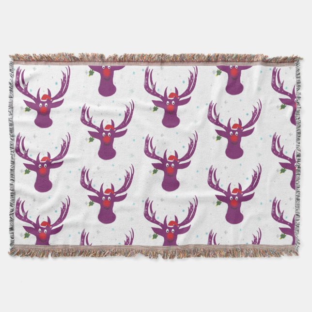 Happy Holidays Throw Blanket (Front)