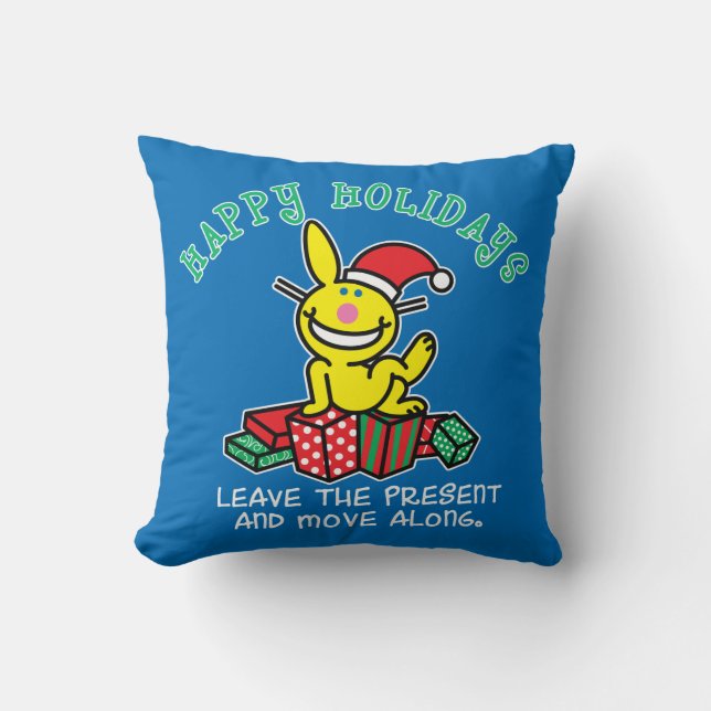 Happy Holidays Throw Pillow (Front)