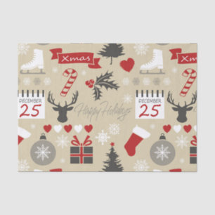 Happy Holidays Tissue Paper