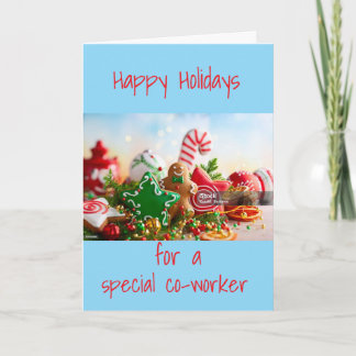 **HAPPY HOLIDAYS** TO A "SPECIAL CO-WORKER" HOLIDAY CARD