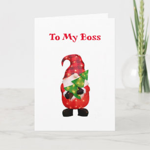 HAPPY HOLIDAYS TO MY **BOSS** HOLIDAY CARD