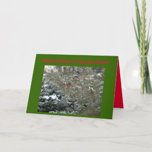 Happy Holiday's,To My Step-Mother Card