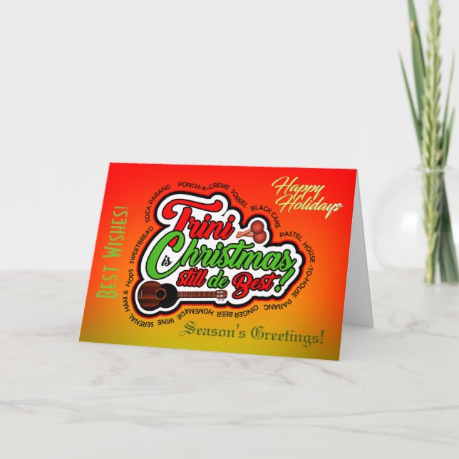 Happy Holidays / Trini Christmas Holiday Card (Front)