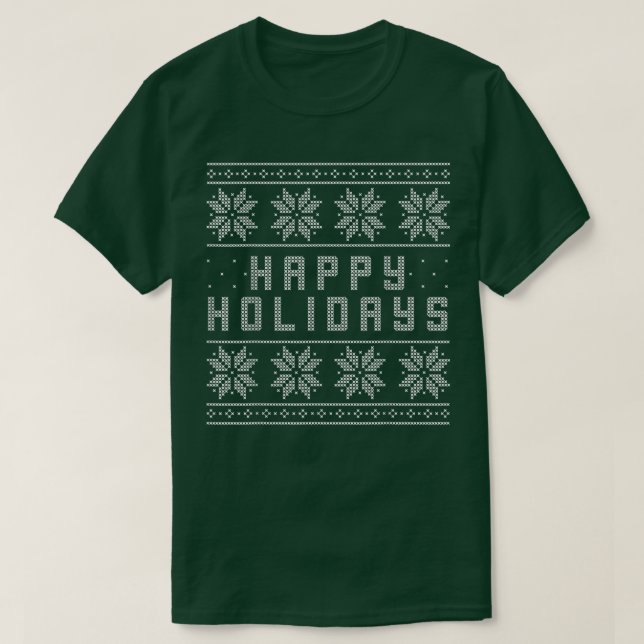 Happy Holidays Ugly Sweater , Funny Party Gift  (Design Front)