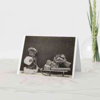 Happy Holidays! Vintage Kitty Card