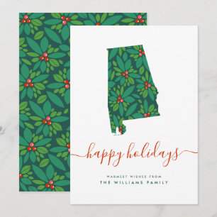 HAPPY HOLIDAYS Warm Wishes From Alabama