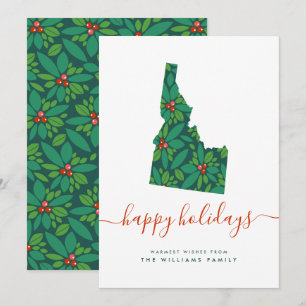 HAPPY HOLIDAYS Warm Wishes From Idaho