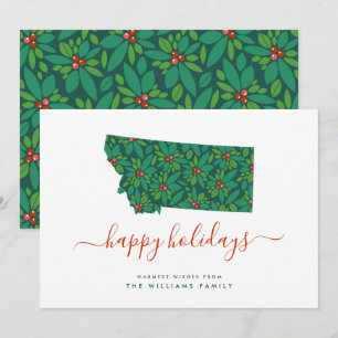 HAPPY HOLIDAYS Warm Wishes From Montana