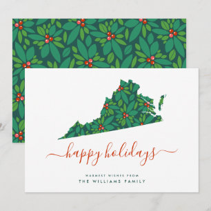 HAPPY HOLIDAYS Warm Wishes From Virginia
