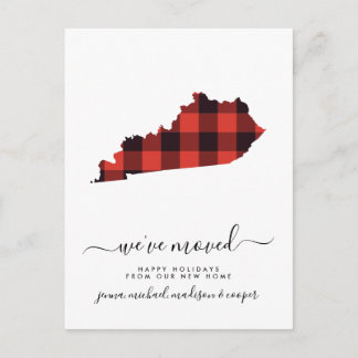 Happy Holidays | We've Moved | Kentucky Postcard