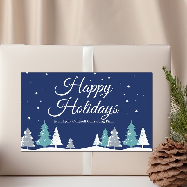 Happy Holidays Winter Trees Beautiful Company Sticker (Creator Uploaded)