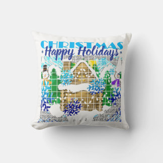 HAPPY HOLIDAYS | Winter Wonderland | Advent | Throw Pillow