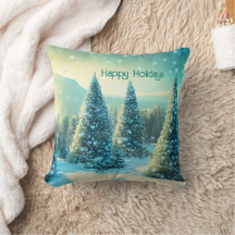 Happy Holidays Winter Wonderland Forrest Festive