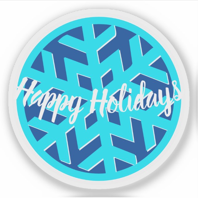 HAPPY HOLIDAYS | WINTER WONDERLAND | Snowflake | (Front)