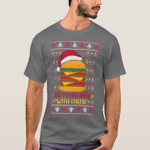Happy Holidays with Cheese Funny Christmas Cheese  T-Shirt