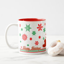 Happy Holidays X Mas Tree Mug