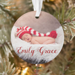 Happy Holidays Year / Green Snowflake Ornament