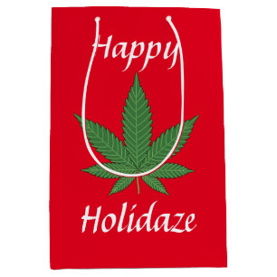 Happy Holidaze Personalized Medium Gift Bag