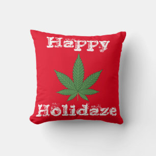 Happy Holidaze Throw Pillow