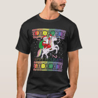 Happy Holigays Gay Christmas Pajamas Santa Riding