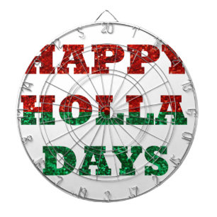 happy holla days dartboard