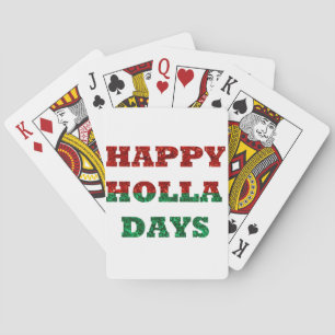 happy holla days playing cards