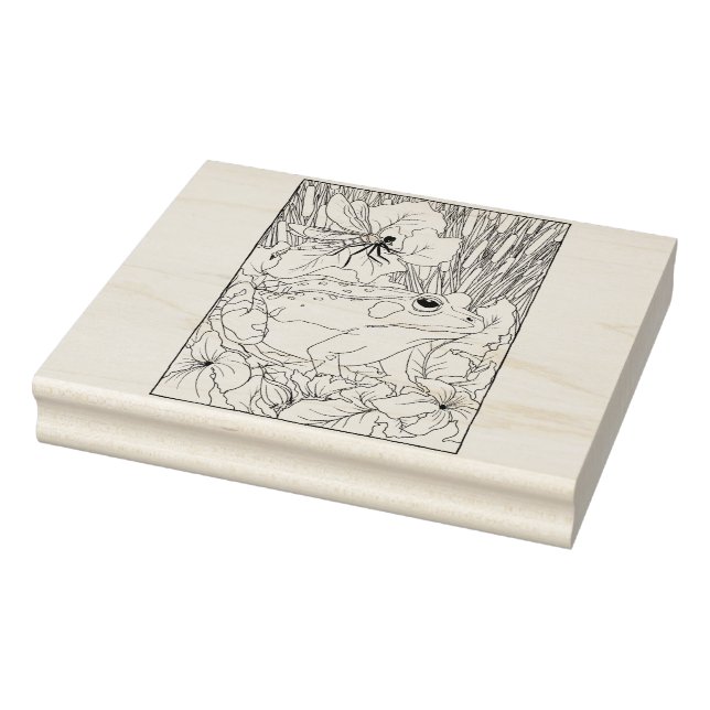 Happy Hollow Frog Rubber Stamp (Stamp)