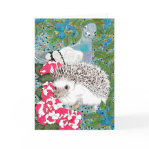 Happy Hollow Greeting Card- Hedgehog