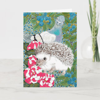 Happy Hollow Greeting Card- Hedgehog Card