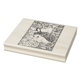 Happy Hollow Hedgehog Rubber Stamp