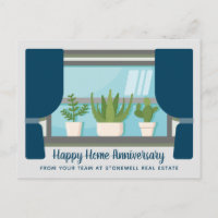 Happy Home Anniversary Cute Custom Window Plants